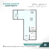 Studio Floorplan Studio Floorplan at Stone Pointe Apartments